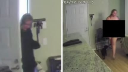 niñera de perro captada en vídeo