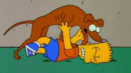 Simpsons Hund Knecht Ruprecht