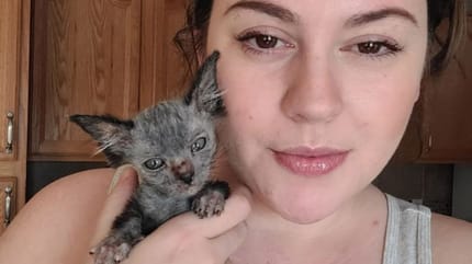 Halterin Brianna und Katzenkind Gracie