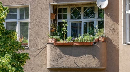 Balkon einer Mietswohnung
