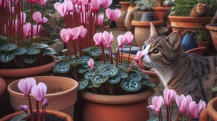 ciclamen tóxico para gatos