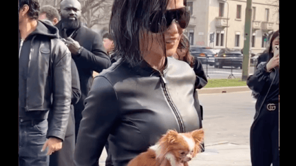 Demi Moore fashion week