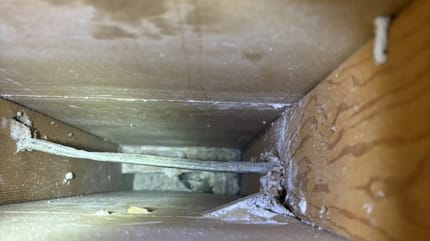 Inneres der Badezimmerwand