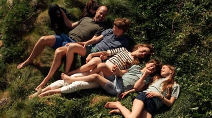 Kate Middleton e il principe William con i loro figli