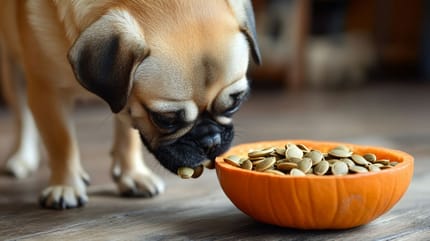 Kürbiskerne Hund