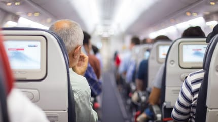 L'intérieur d'un avion