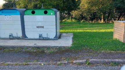 Der Fundort des Kartons