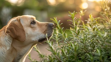 Rosmarin und Hunde