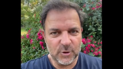 Rütter filmt sich im Garten