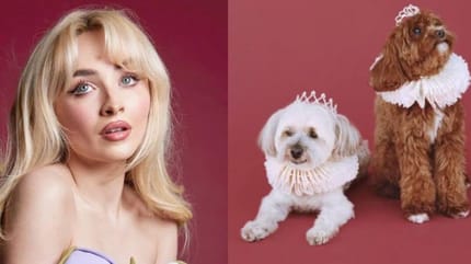 Sabrina Carpennter and dogs