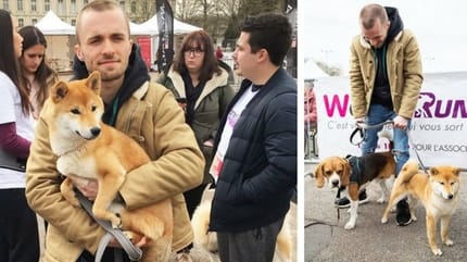 Squeezie et Natsu à la Wamiz Run