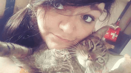 Valeria e un gatto