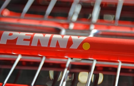 Penny-Markt Einkaufswagen.
