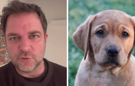 Martin Rütter bei der Podcast-Aufnahme