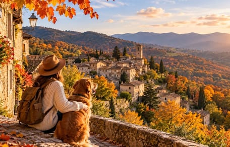 autunno col cane