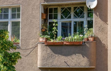 Balkon einer Mietswohnung
