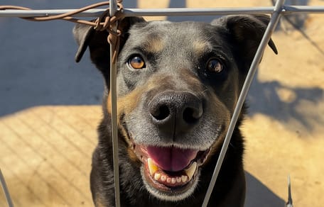 Bolt wacht al 7 jaar in het asiel, wie adopteert deze lieve hond?