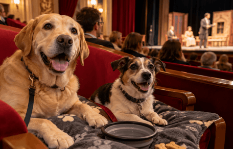 cani a teatro
