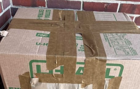 Abandoned cardboard box