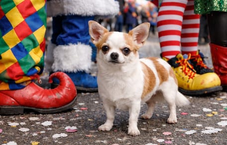 Chihuahua beim Karnevalsumzug