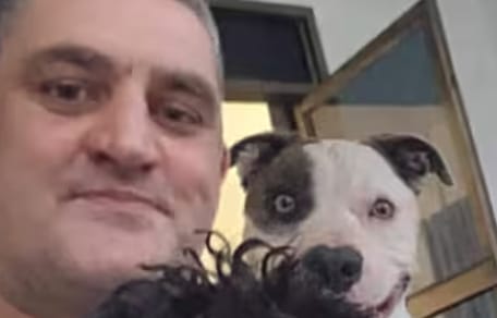 Daniel L. und Hund Jambo