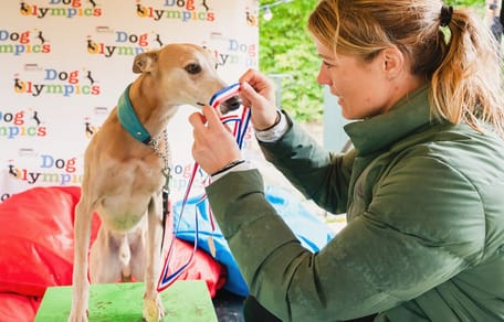 Daphne Schippers kroont de winnende Whippet