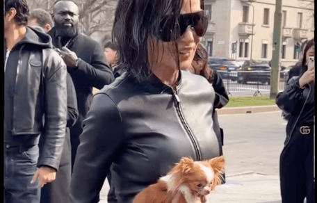 Demi Moore fashion week