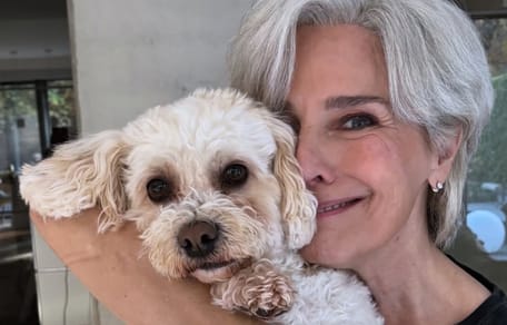 Desiree Nosbusch mit Hund