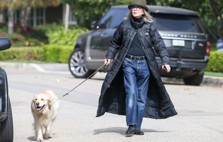 Diane Keaton mit Hund Reggie