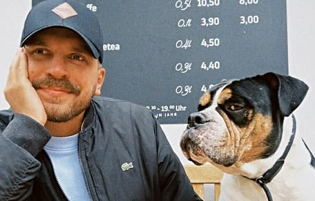 Edin Hasanovic und Hund Kuno