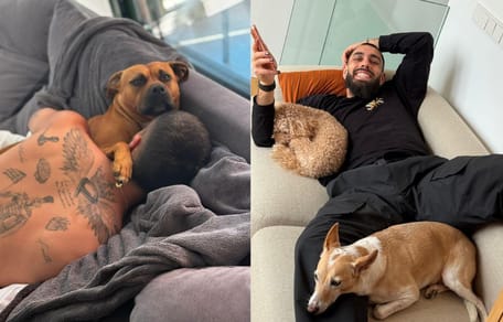 ferran-torres-con-perro-borja-iglesias-con-sus-perros