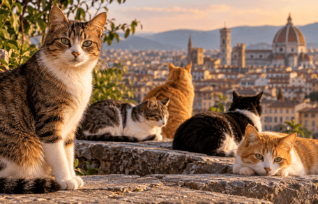 gatti in colonia