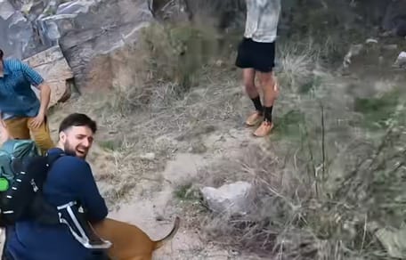 Hond moet per helicopter worden gered na val in Canyon