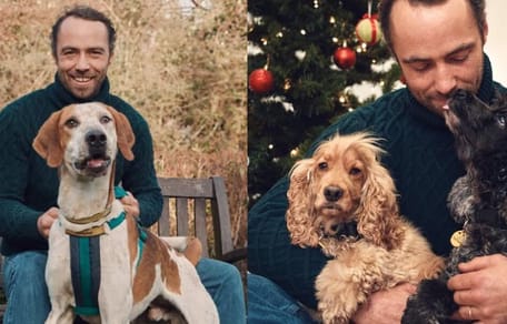 James Middleton with his dogs