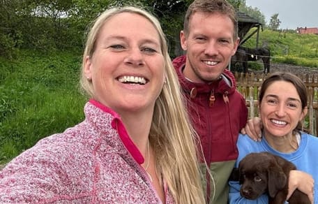 Julian Nagelsmann und Frau mit der Hundezüchterin