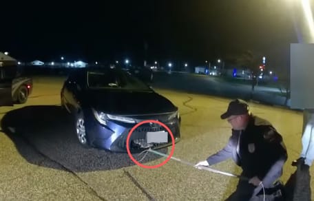 Kadr z nagrania na Facebooku