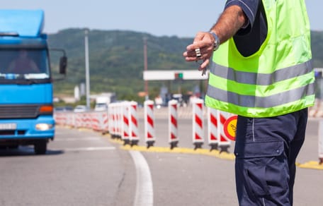Kontrolle auf der Autobahn