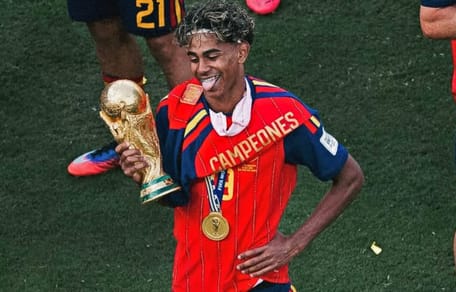 Lamine Yamal beim WM-Finale am 19.7.