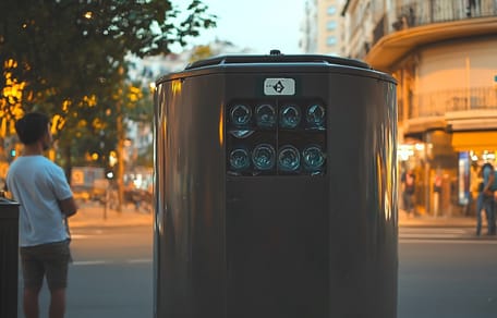 El gato estaba prisionero de un contenedor de vidrio