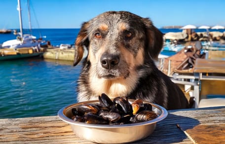 Mag een hond mosselen?