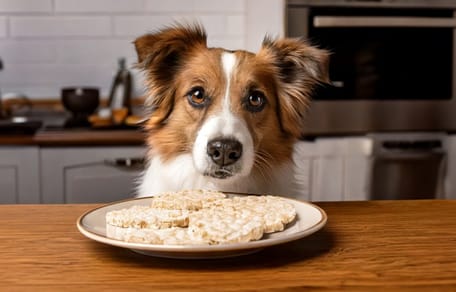 Mag een hond rijstwafel eten?