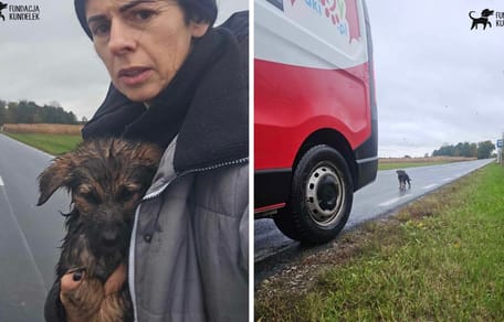 Mała minutka i wolontariuszka fundacji