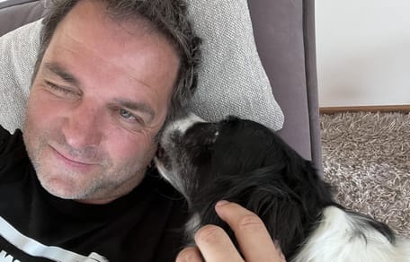 Martin Rütter e la cagnolina Emma