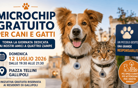 Microchip gratuito a Gallipoli!