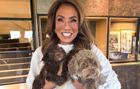 Patty Brard en haar nieuwe pup