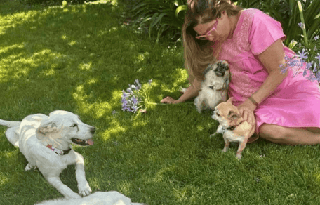 Romina Power e i cani
