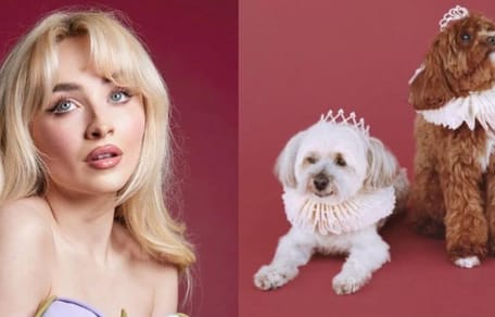 Sabrina Carpennter and dogs