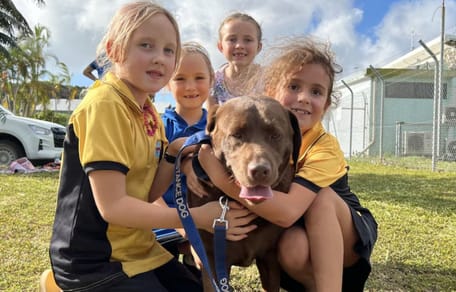 Shiloh is de laatste hond van Christmas Island