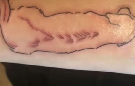 Tattoo of dog