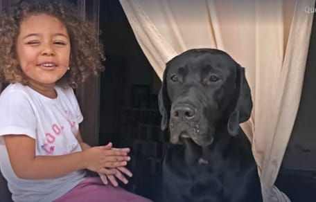 Teresa e il suo cane Boris